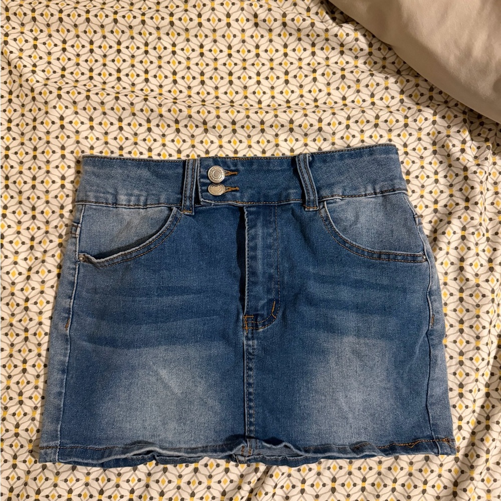 Denim Mini Skirt